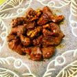砂肝と胡桃の炒め物