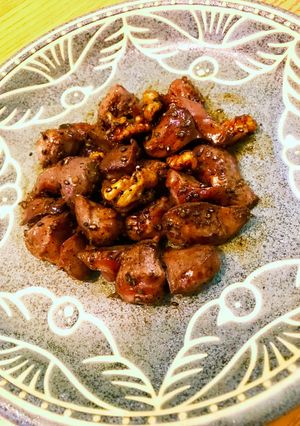 砂肝と胡桃の炒め物-レシピのメイン写真