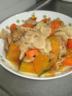 かぼちゃと豚ばらの煮物-レシピのメイン写真