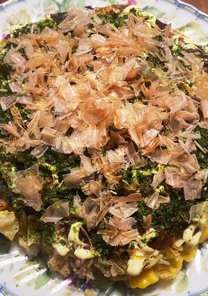 おひとり様分量！オートミールでお好み焼き-レシピのメイン写真