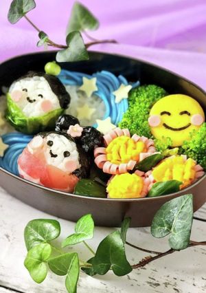 七夕キャラ弁♪織姫と彦星♪-レシピのメイン写真
