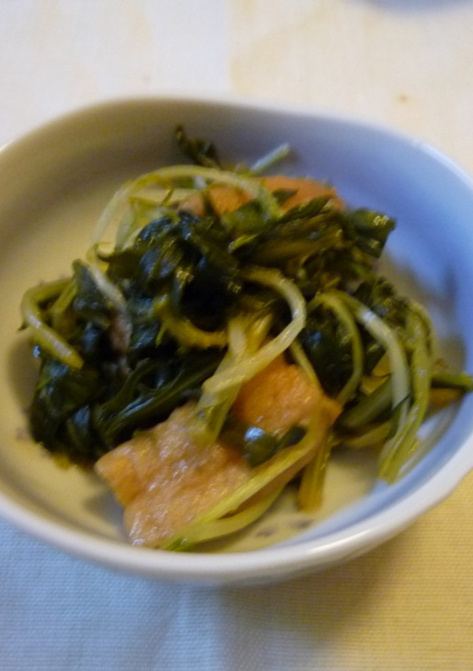 水菜と油揚げのさっと煮-レシピのメイン写真