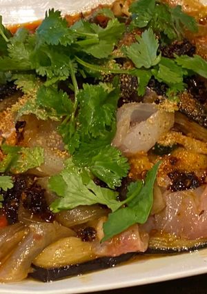 【創作中華】ナスと真鯛の麻辣タンミョン-レシピのメイン写真