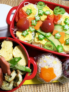 7/7 ヨッチャン☆ 七夕素麺お弁当-レシピのメイン写真