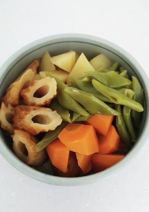 いんげんとにんじんとじゃがいもの煮物-レシピのメイン写真