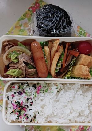 野菜炒め弁当(7.6)-レシピのメイン写真