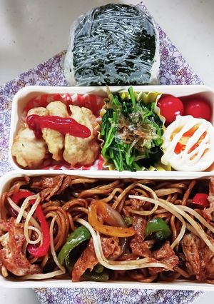 焼きそば弁当(7.7)-レシピのメイン写真