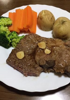 牛肉のガーリックステーキ-レシピのメイン写真