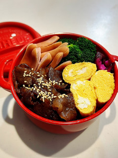 のっけ弁当2023.07.07牛コマ弁当-レシピのメイン写真