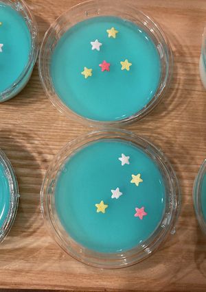 カルピスとかき氷シロップで簡単七夕ゼリー-レシピのメイン写真
