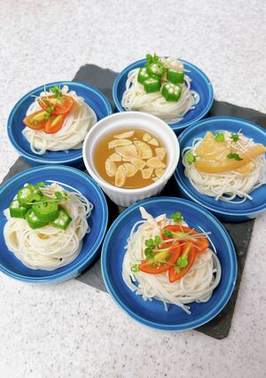 七夕にピッタリ♪そうめん　エスニックつゆ-レシピのメイン写真