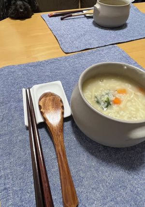 和風でもない洋風のお粥です！-レシピのメイン写真