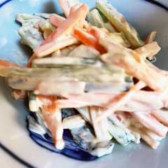 รูปของ にんじんときゅうりのカラムーチョサラダ