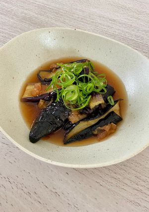ナスと紀州南高梅の揚げ浸し-レシピのメイン写真