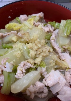 白菜と豚肉の煮物-レシピのメイン写真