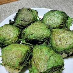 รูปของ 青しその季節　おにぎり