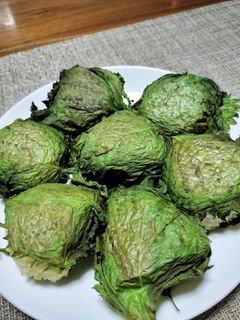 青しその季節 おにぎり-レシピのメイン写真