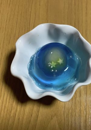 七夕デザート☆白餡の入った夜空ゼリー☆-レシピのメイン写真