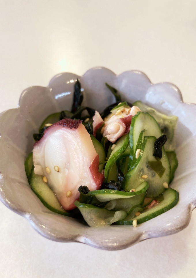 シンプル♡タコときゅうりとわかめの酢の物-レシピのメイン写真