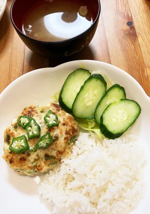味付け簡単♪鶏ハンバーグ！七夕にも-レシピのメイン写真