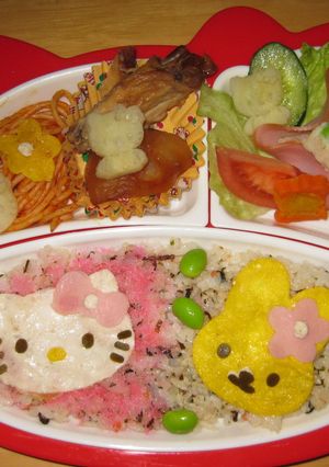 キティちゃん・プレートご飯♪-レシピのメイン写真