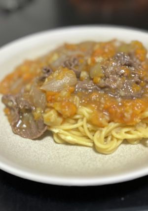 肉じゃがパスタ-レシピのメイン写真
