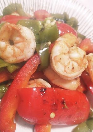 パプリカと海老の焦がし醤油-レシピのメイン写真