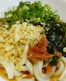 火を使わない簡単冷やし梅わかめうどん