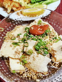 冷奴♪ごま油と麺つゆでさっぱりと♡-レシピのメイン写真