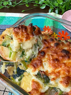 じゃがいもとほうれん草のクリームグラタン-レシピのメイン写真