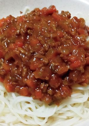 キーマカレーそうめん-レシピのメイン写真