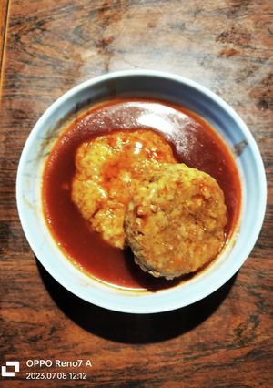 煮込みドミグラ風味ハンバーグ-レシピのメイン写真