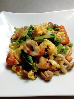 小松菜とちくわの炒め物-レシピのメイン写真