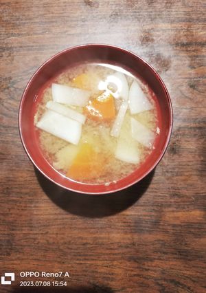 根生姜入り麹味噌汁-レシピのメイン写真