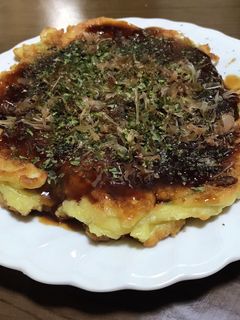 日清お好み焼き粉で作るねぎ焼き-レシピのメイン写真