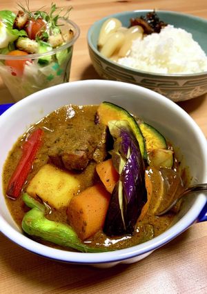 夏野菜　薬膳ビーフカレー-レシピのメイン写真