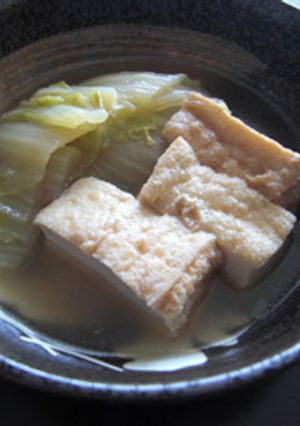 母の味　白菜と厚揚げの煮物-レシピのメイン写真