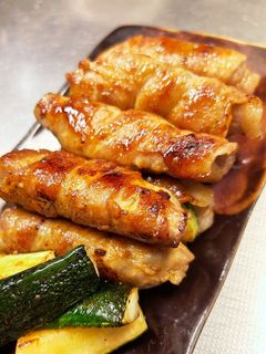 ズッキーニの肉巻き。焼肉のタレ味。-レシピのメイン写真
