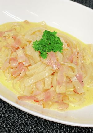 富田うどんdeカルボナーラ風-レシピのメイン写真