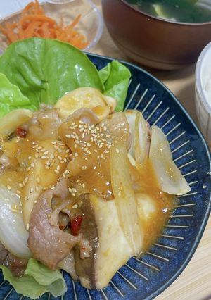 豚こまのエリンギの甘辛味噌だれ炒め-レシピのメイン写真