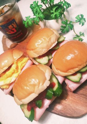 コンビニ商品挟むだけバターロール-レシピのメイン写真