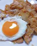 ガッツリやみつき！チキン照り焼きソース飯