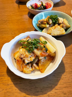 夏にさっぱり!鶏もも長芋の梅ポン紫蘇炒め-レシピのメイン写真