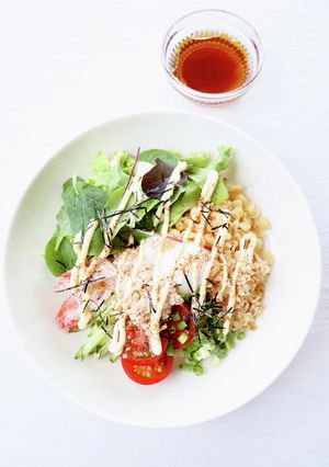 手軽贅沢な具沢山【サラダうどん】-レシピのメイン写真
