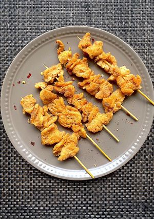 大豆ミートの山椒風味串揚げ-レシピのメイン写真