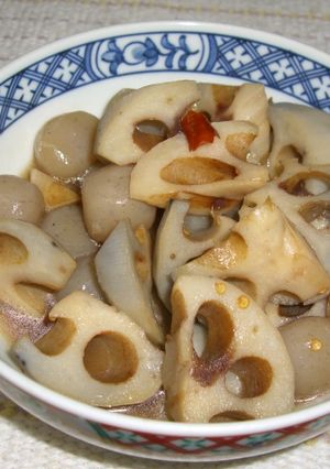 レンコンとこんにゃくの炒め煮-レシピのメイン写真