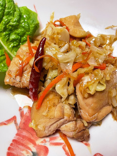 鶏肉と人参、キャベツ炒め中華風-レシピのメイン写真