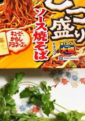 ごっつ盛り焼きそばのパクチーあえ-レシピのメイン写真