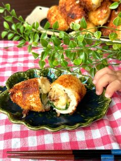 青梗菜のささみチーズロール巻きフライ-レシピのメイン写真