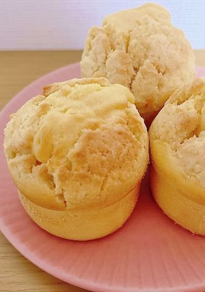 ざくざくもちもち！メロンパン風マフィン-レシピのメイン写真